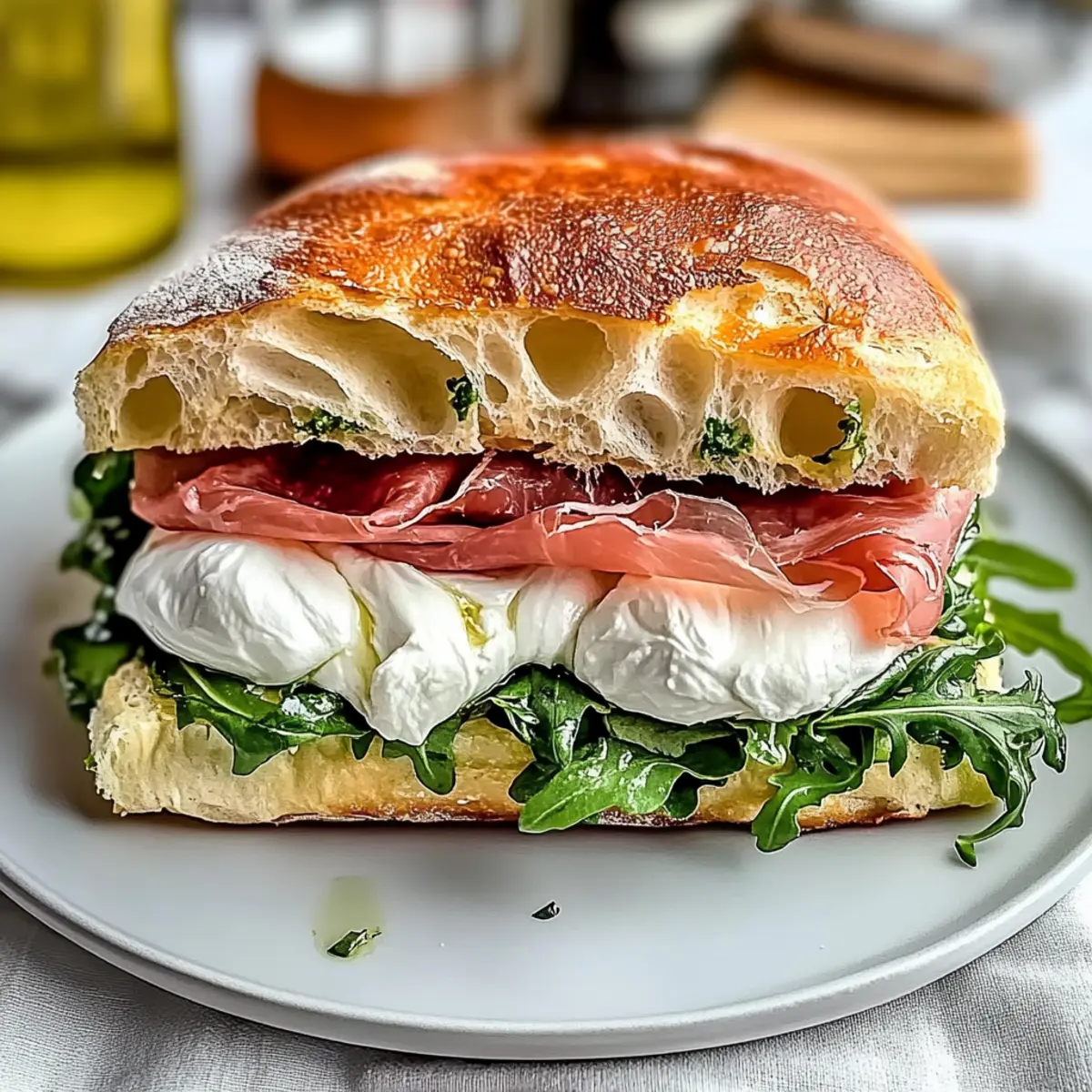 Classic Italian Focaccia Sandwich