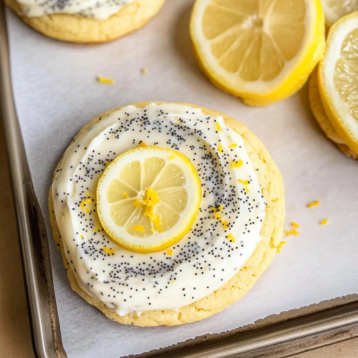 Lemon Poppy Seed Cheesecake Cookies