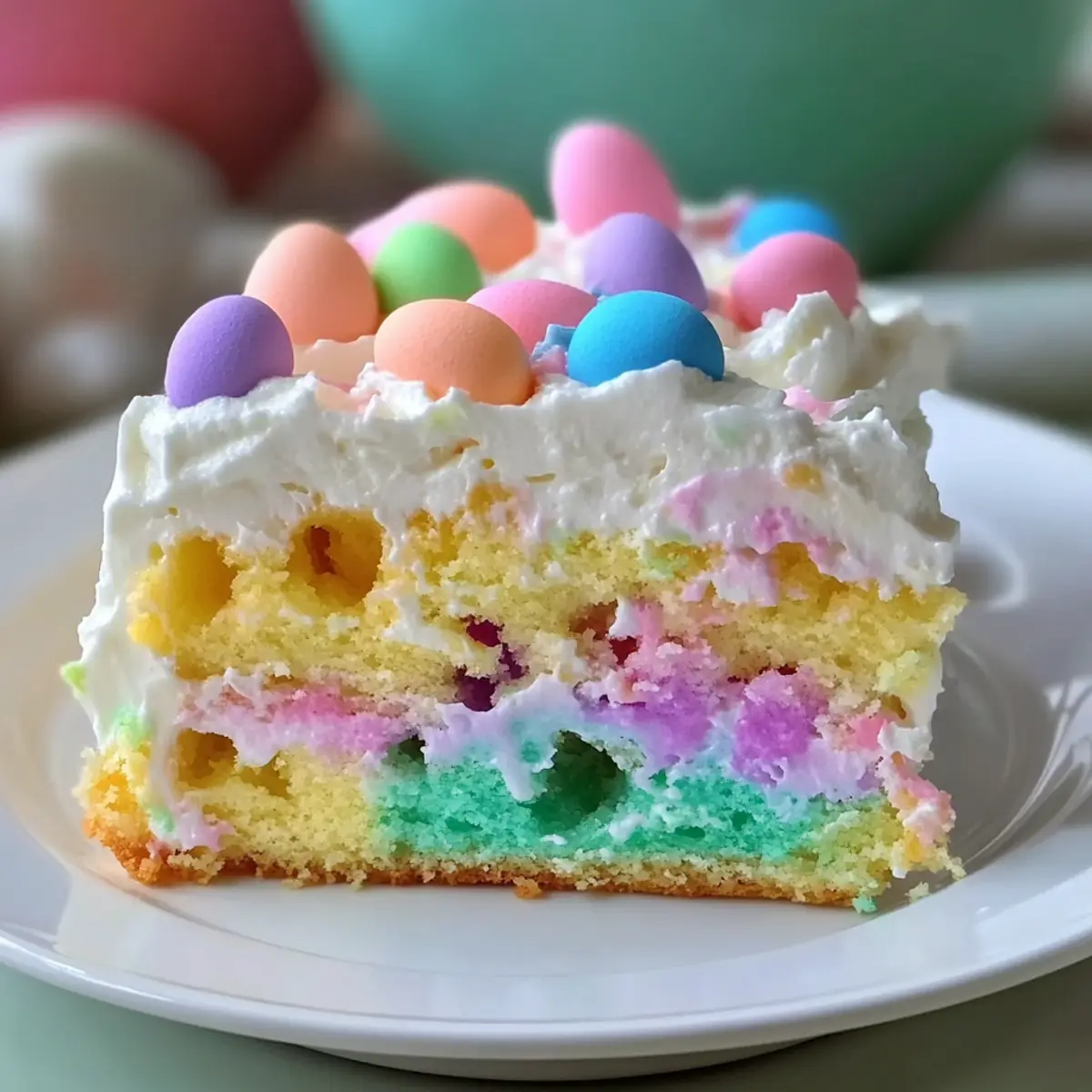 Easy Easter Poke Cake