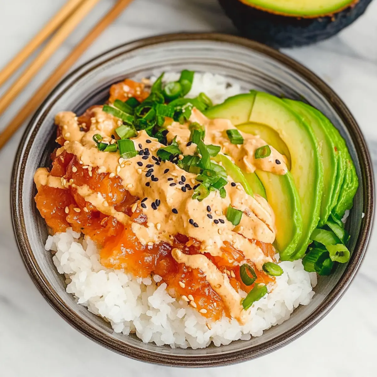 Canned Tuna Sushi Bowl
