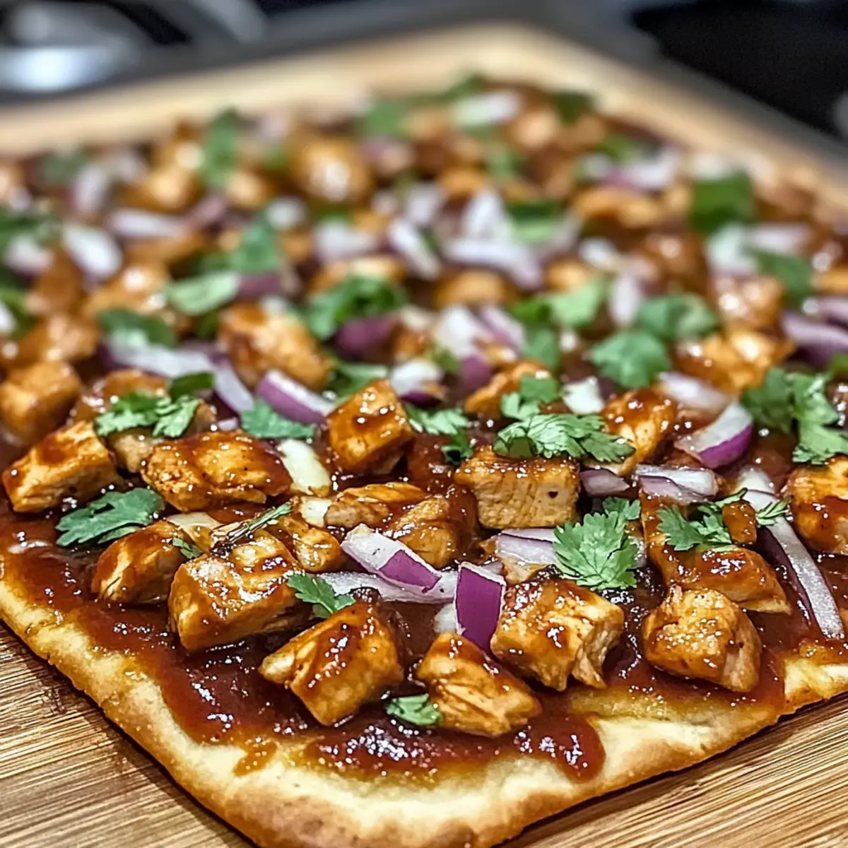 BBQ Chicken Flatbread Pizza