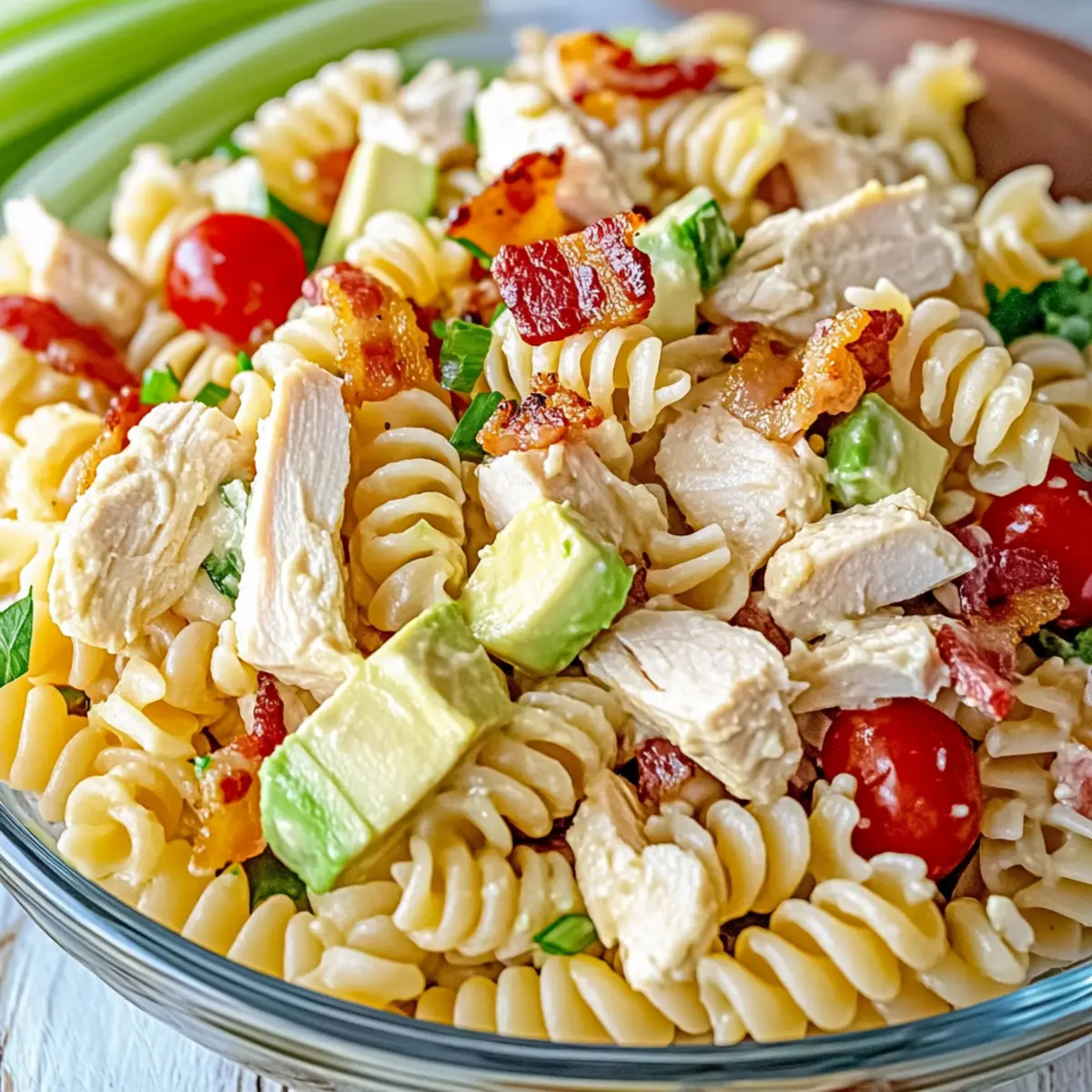 Chicken Club Pasta Salad