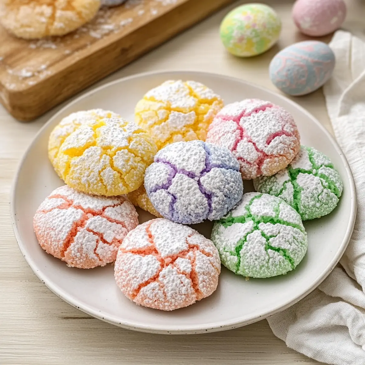 Springtime Crinkle Cookies