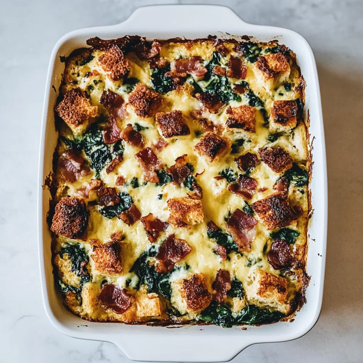 Bacon Cheddar Breakfast Strata