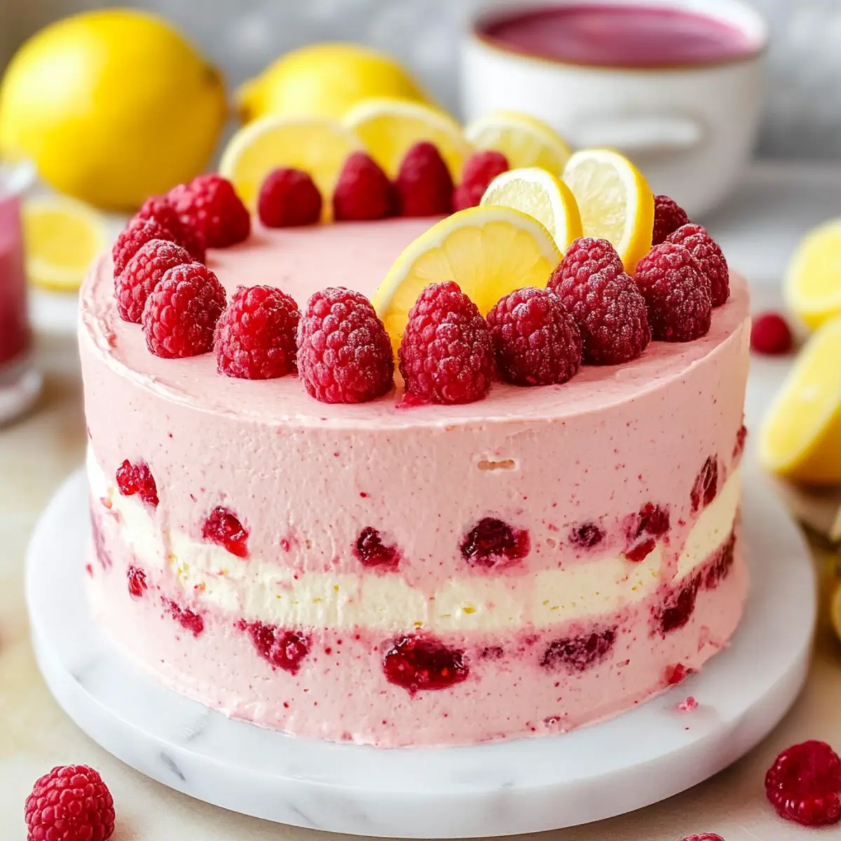 Lemon Raspberry Cake