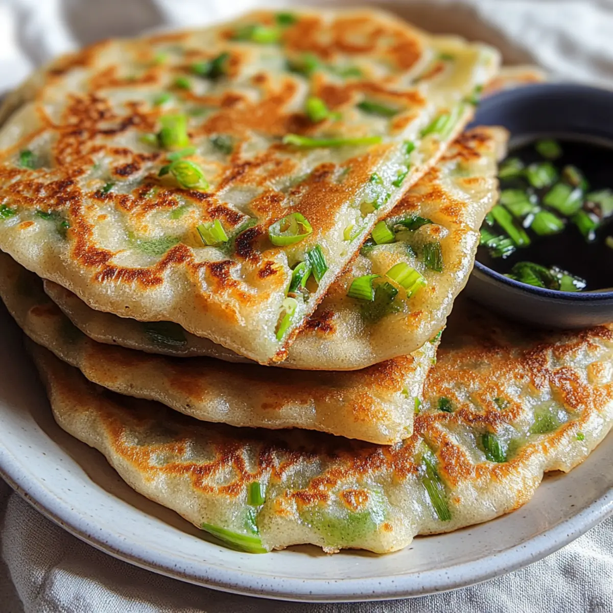 Crispy Chinese Scallion Pancakes