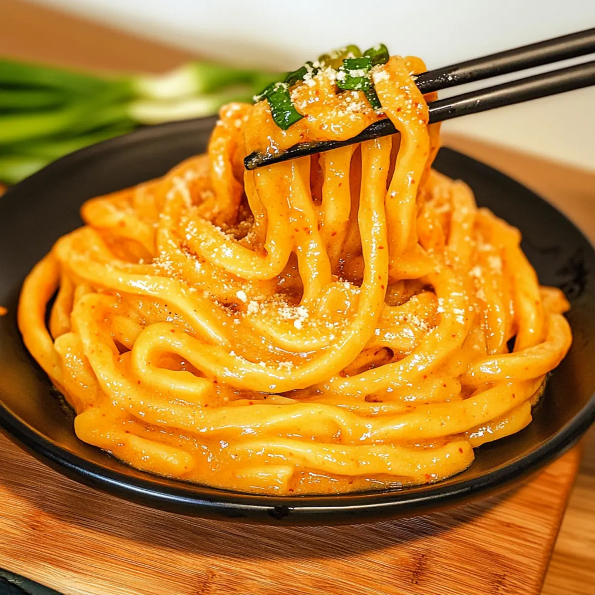 Creamy Gochujang Udon Noodles