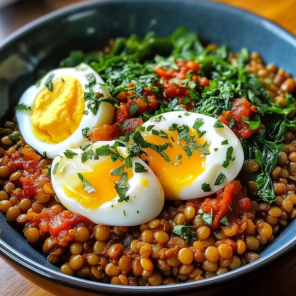 Savory Lentil Breakfast Bowl