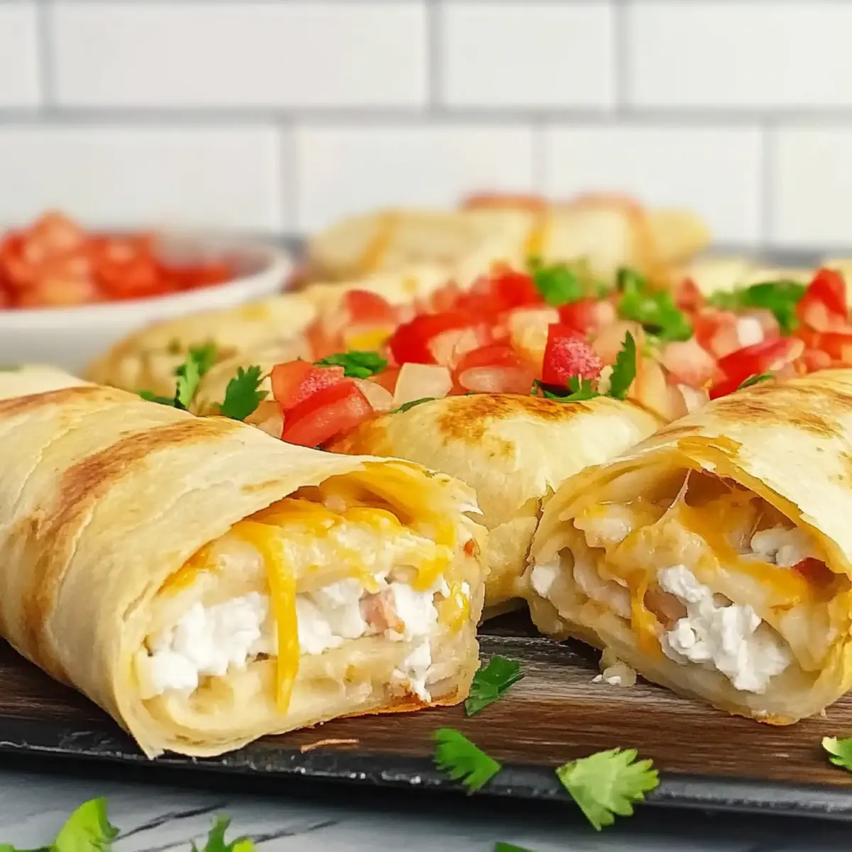 Baked Imitation Crab Chimichangas