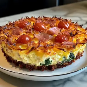 Crispy Hash Brown Crust Quiche