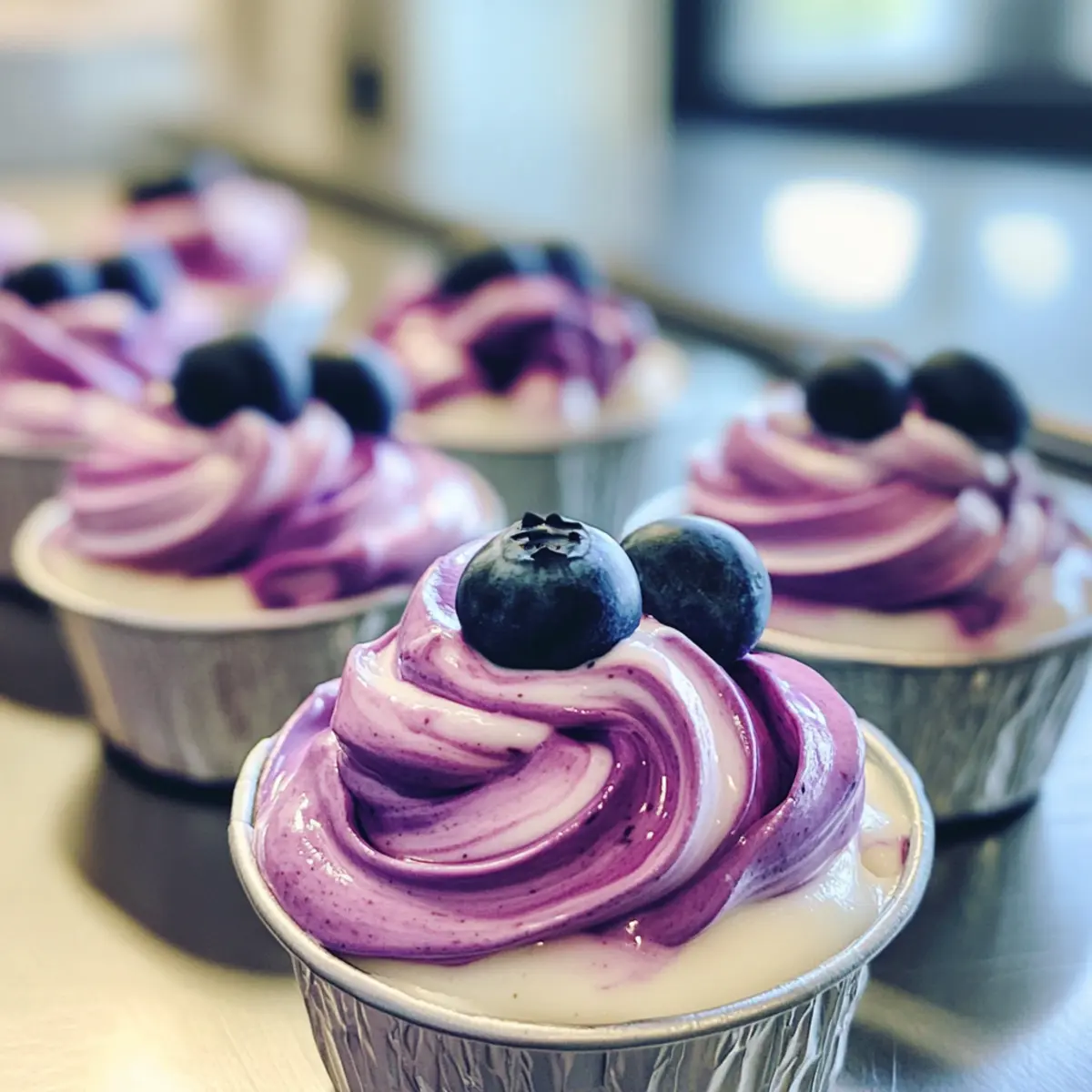 Blueberry Swirl Yogurt Bites