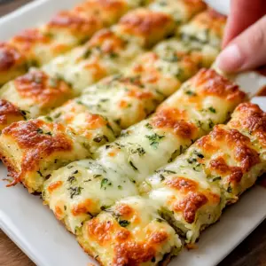 Cheesy Zucchini Breadsticks