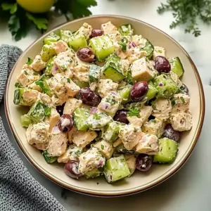 High Protein Mediterranean Chicken Salad
