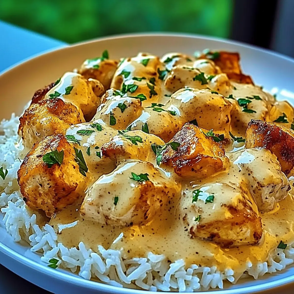 Smothered Chicken and Rice