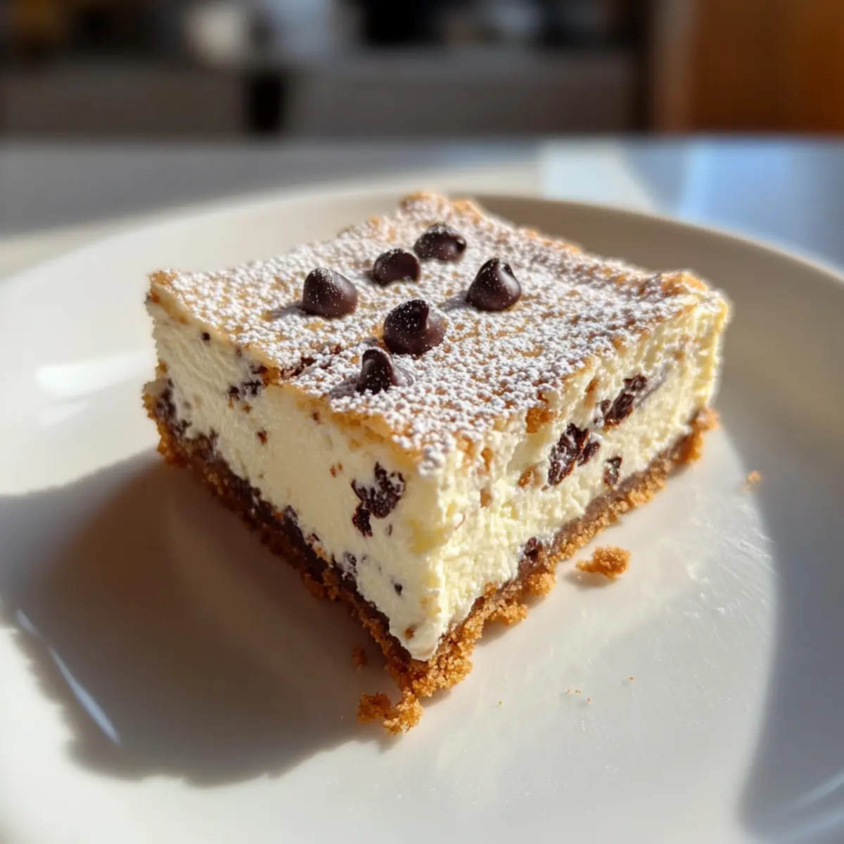 Cannoli Cheesecake Bars
