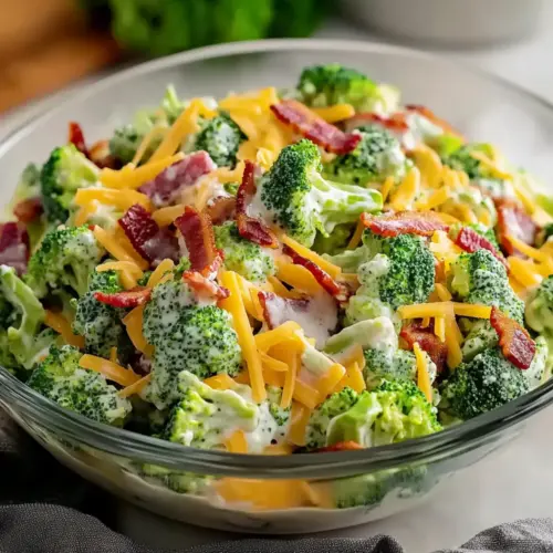 Cheesy Copycat Chicken Salad Chick Broccoli Salad