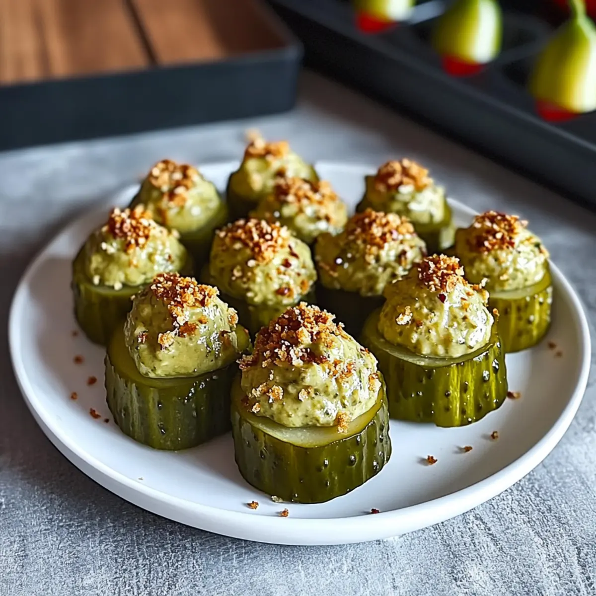 Zesty Deviled Pickles