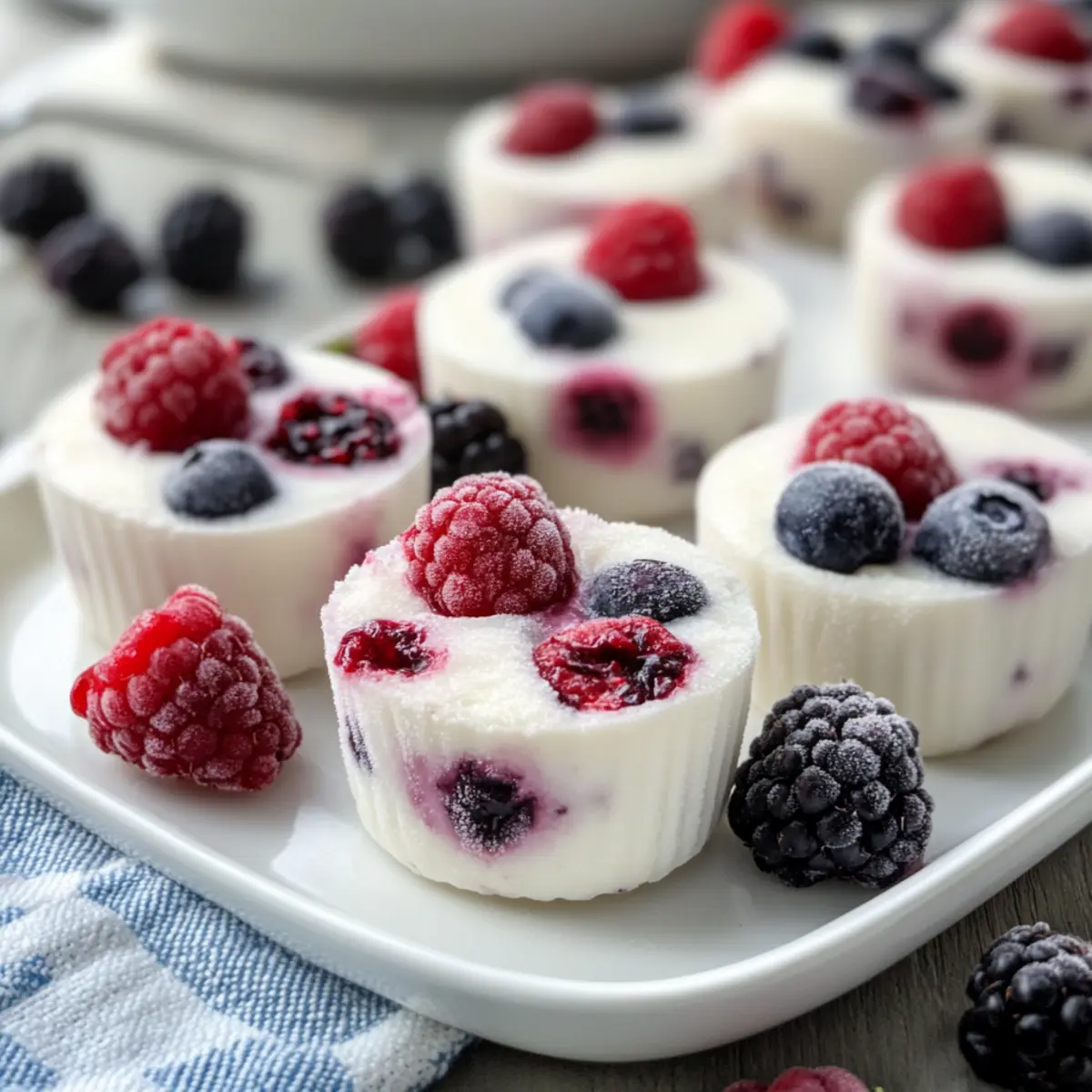 Frozen Yogurt Berry Bites