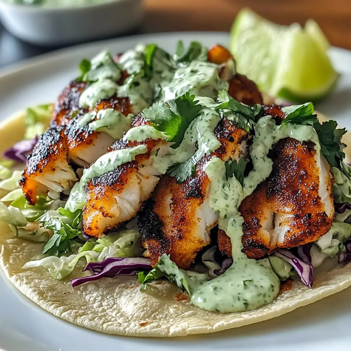 Spicy Lime Fish Tacos