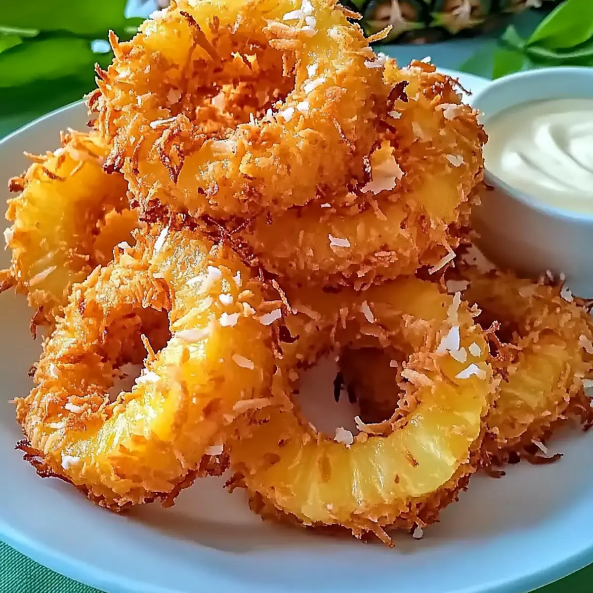 Fried Pineapple Rings