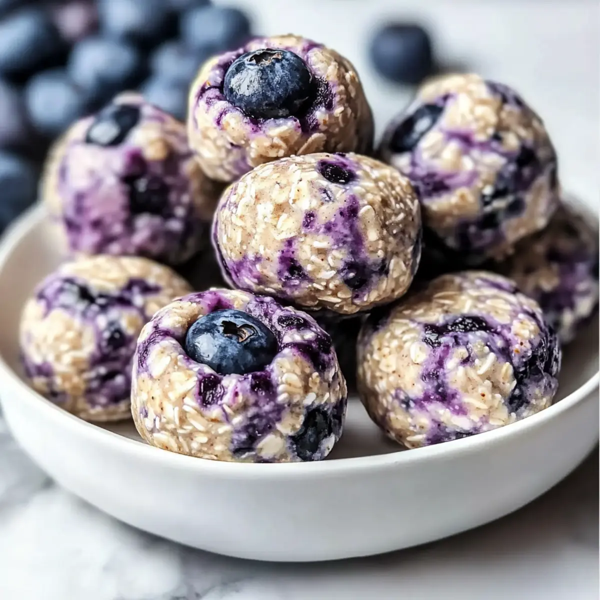 Blueberry Cheesecake Protein Bites