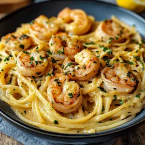 Old Bay Garlic Shrimp Pasta