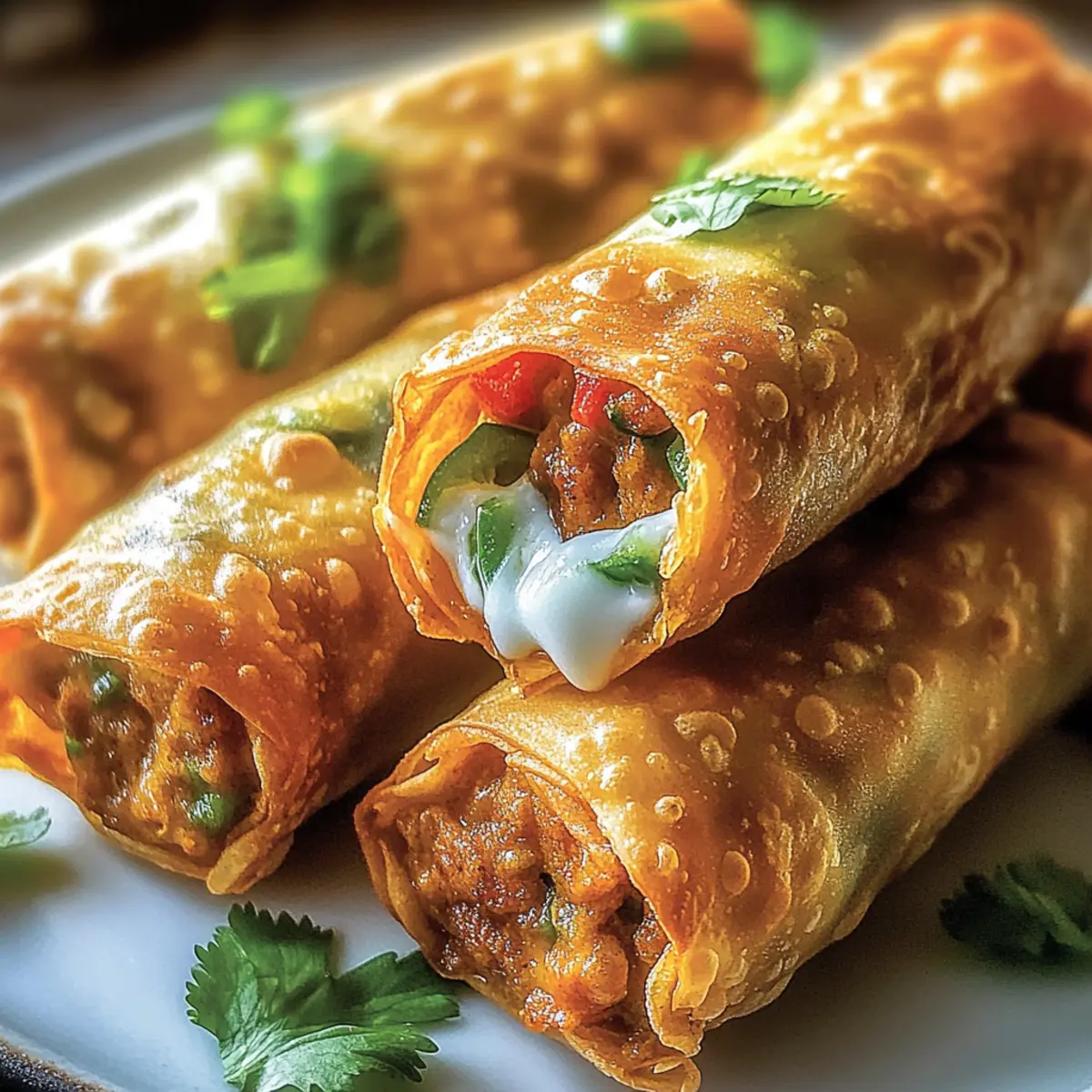Delicious Nacho Egg Rolls