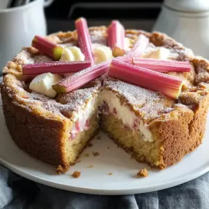 Norwegian Rhubarb Cake