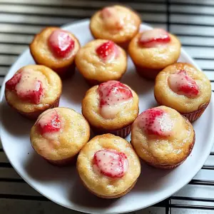 Strawberry Yogurt Mini Muffins