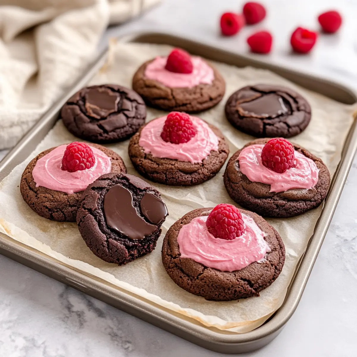 Valentine Ganache Cookies