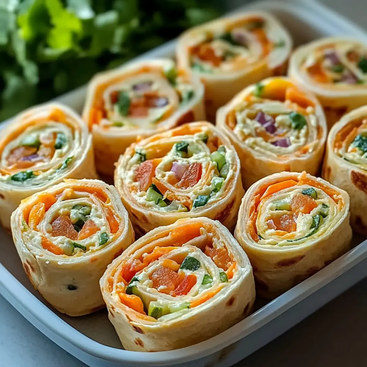 Vegetable Tortilla Roll Ups