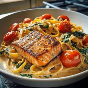 Creamy Tuscan Salmon Pasta