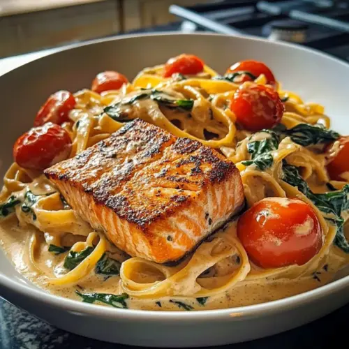 Creamy Tuscan Salmon Pasta
