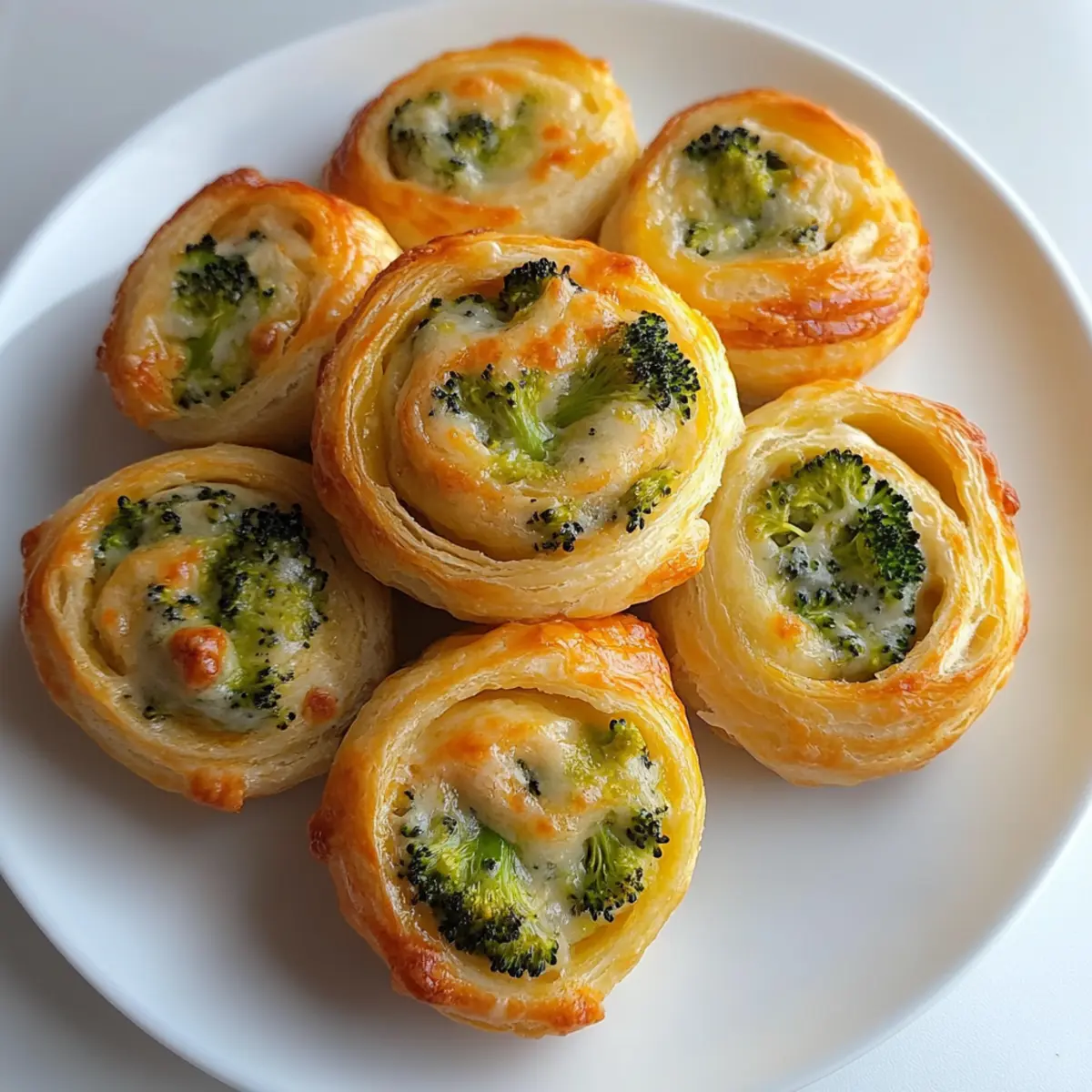 Broccoli Cheese Pinwheels