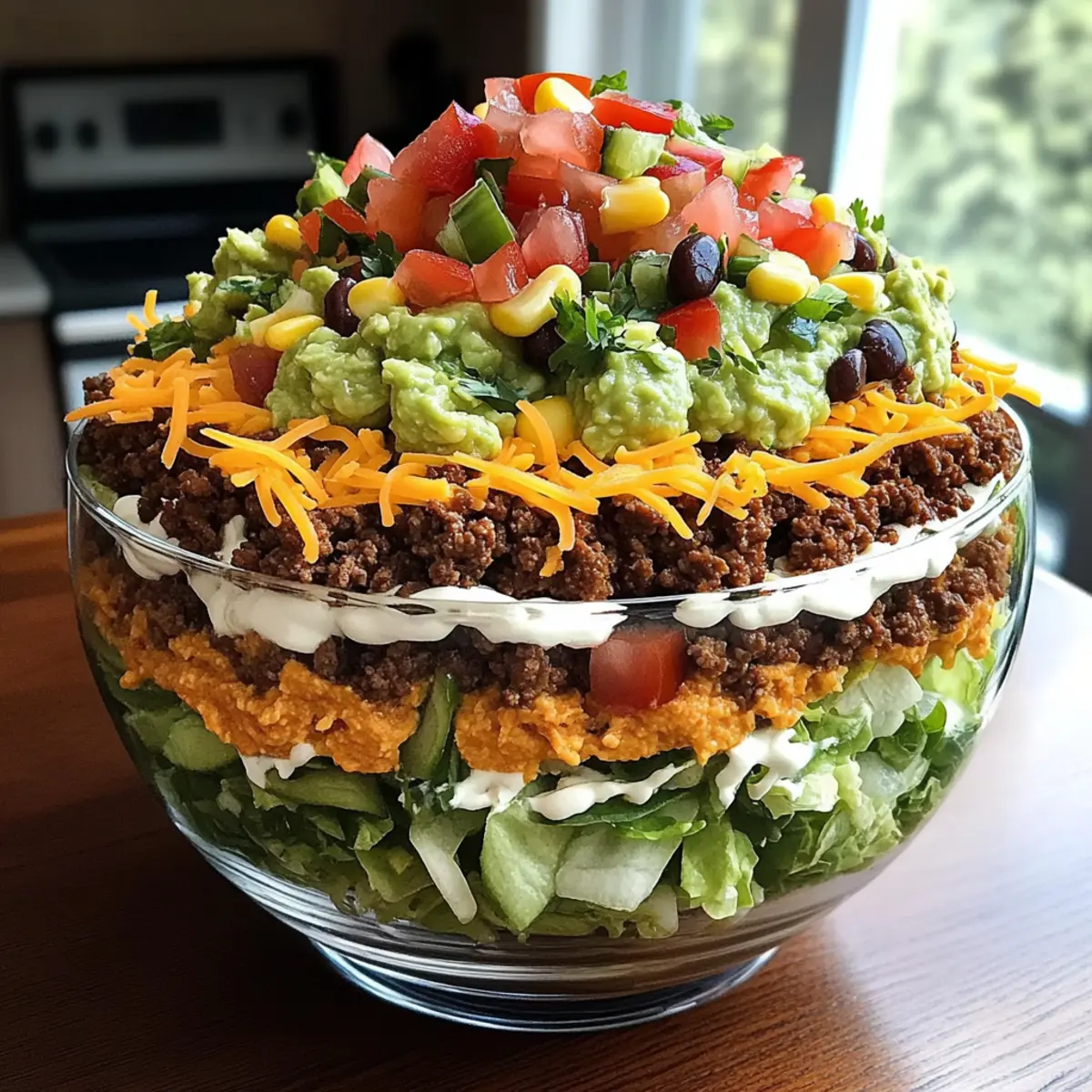 Seven-Layer Taco Salad