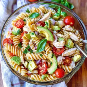 Healthy Chicken Pasta Salad