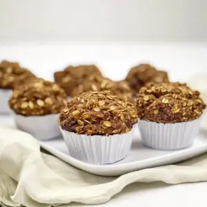 Healthy Banana Oatmeal Muffins