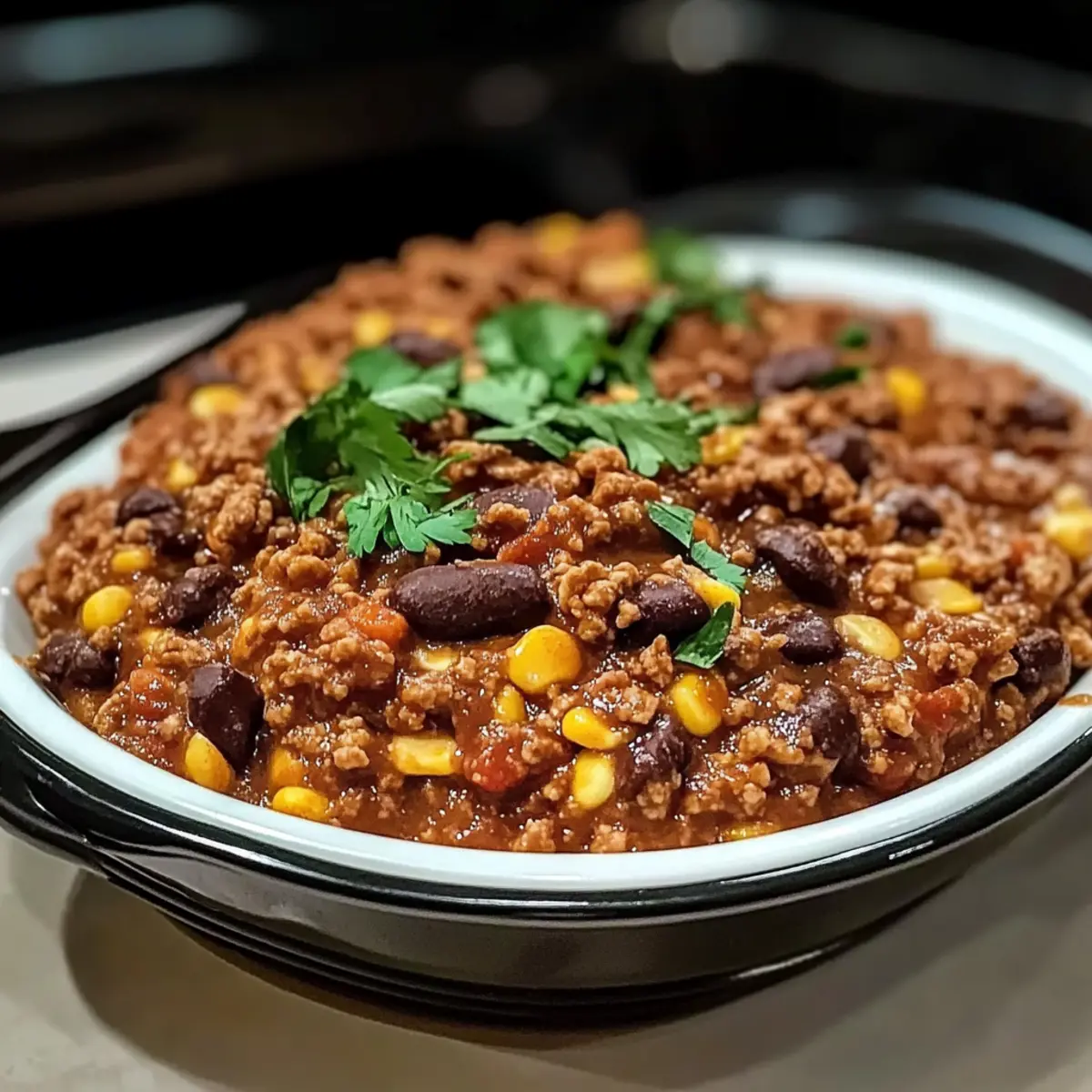Slow Cooker Taco Casserole