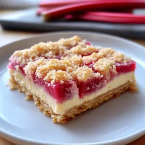 Rhubarb Cream Cheese Bars