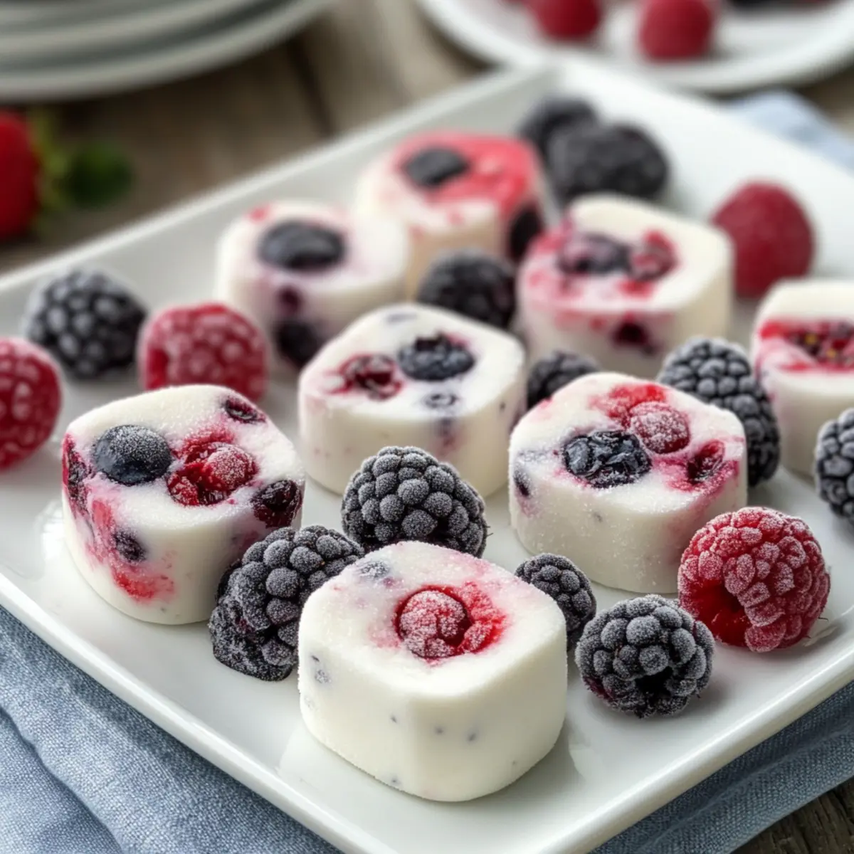 Frozen Yogurt Berry Bites