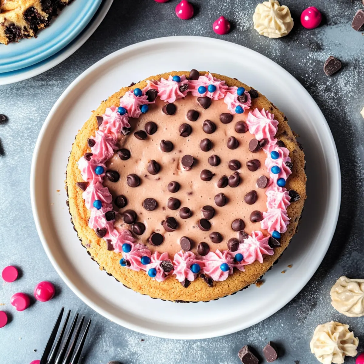 Chocolate Chip Cookie Cake