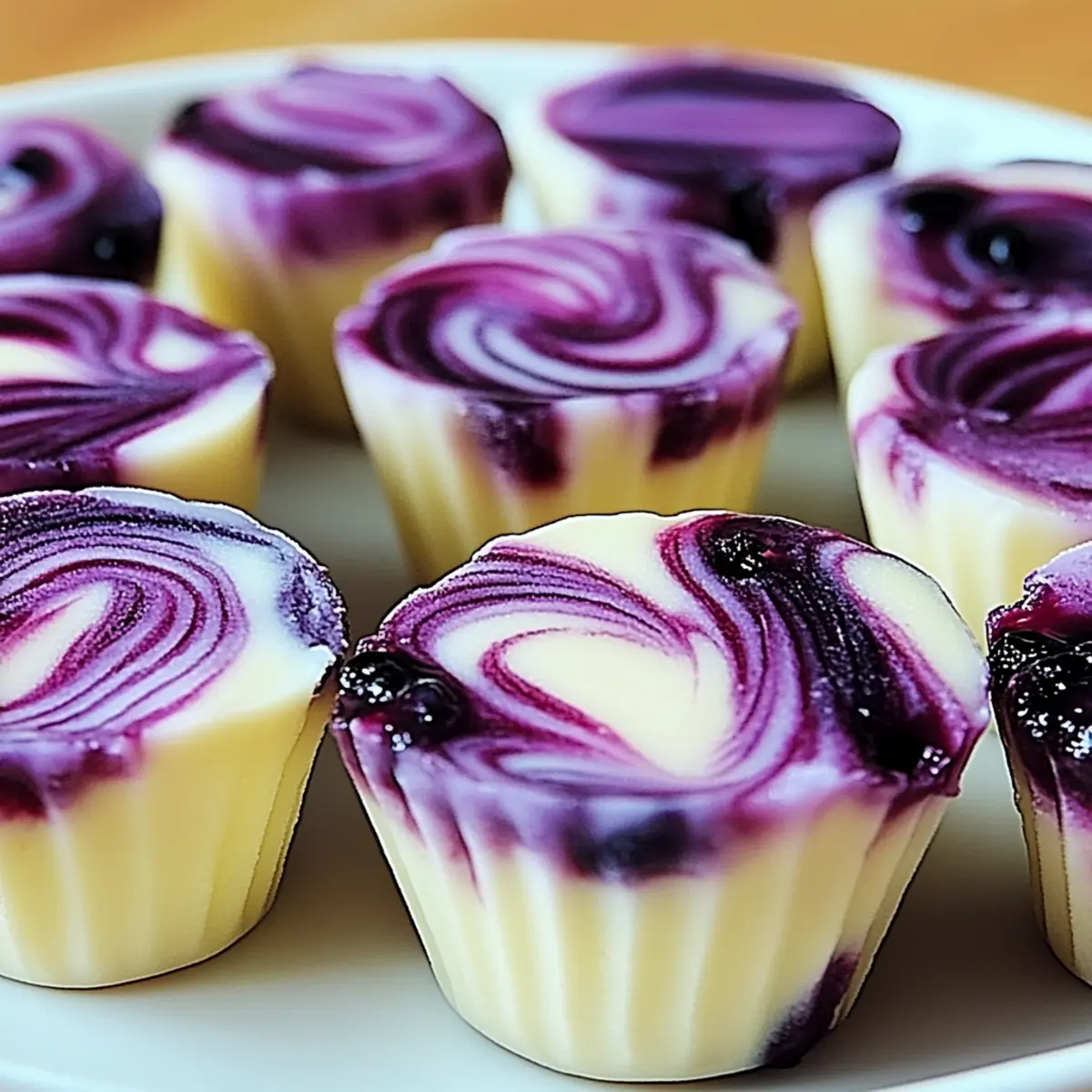 Blueberry Swirl Yogurt Bites