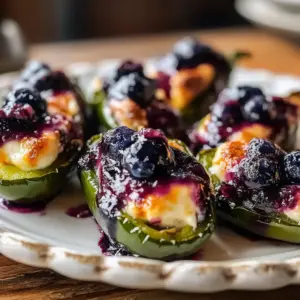 Blueberry Brie Jalapeño Poppers