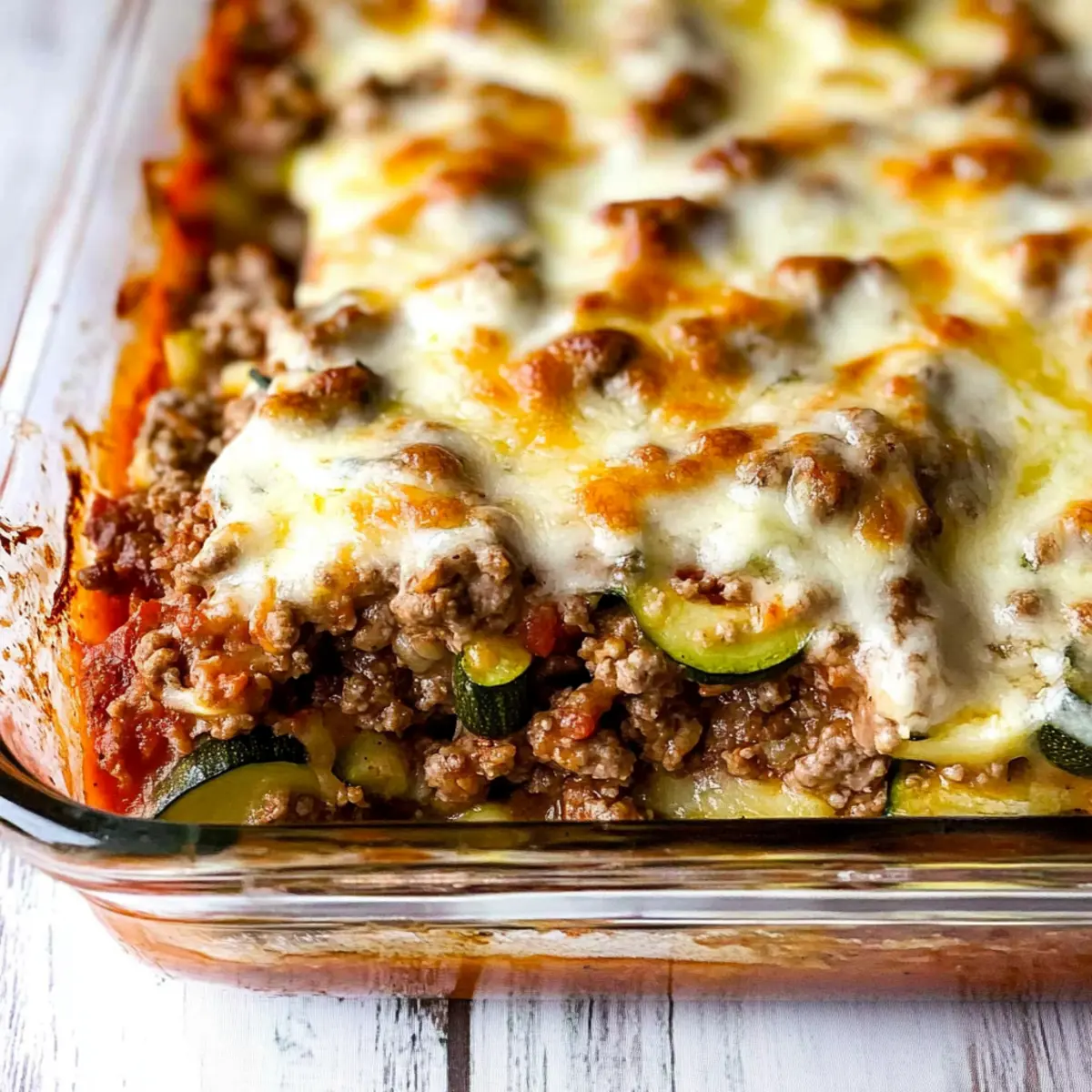Ground Beef Zucchini Casserole