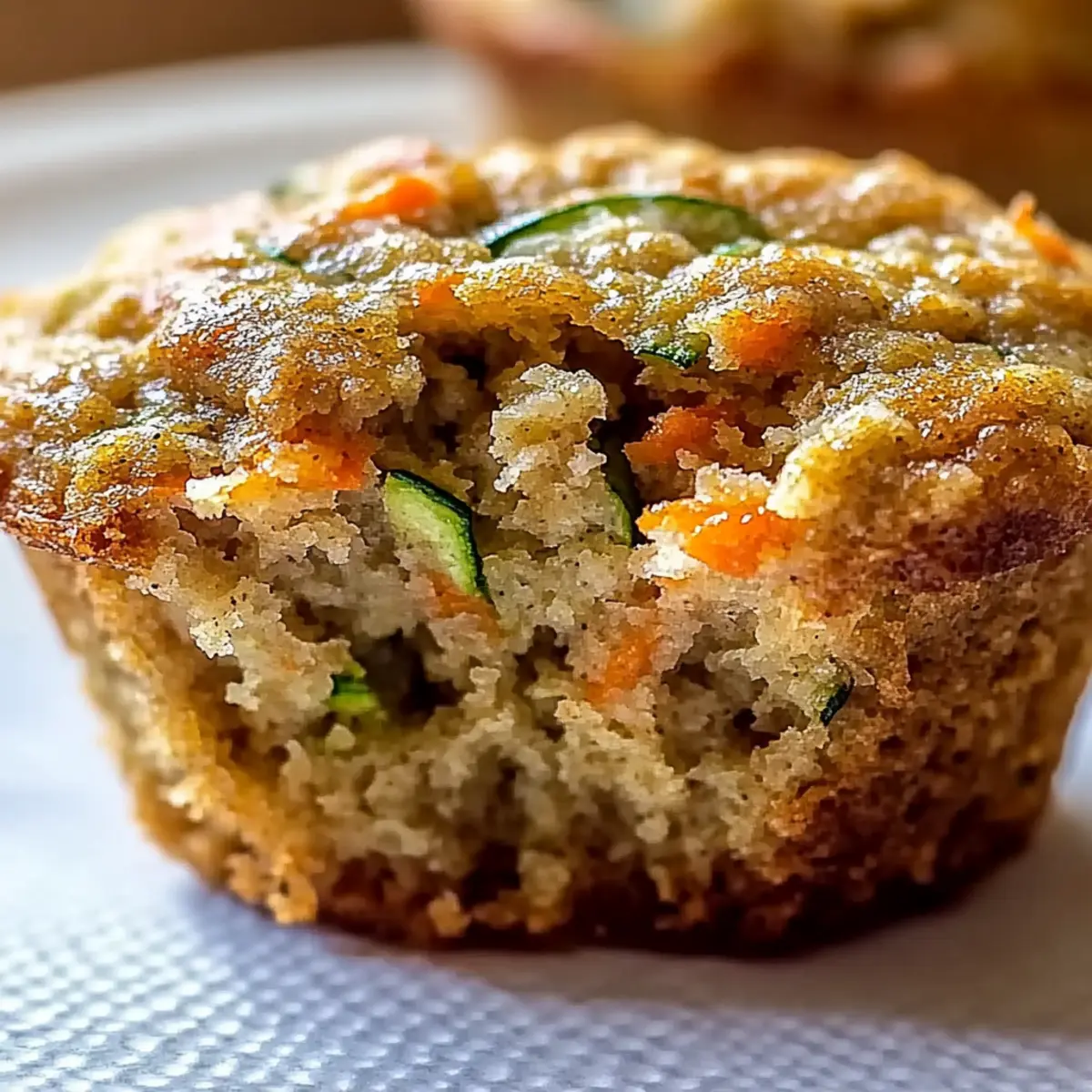 Zucchini Carrot Oatmeal Muffins