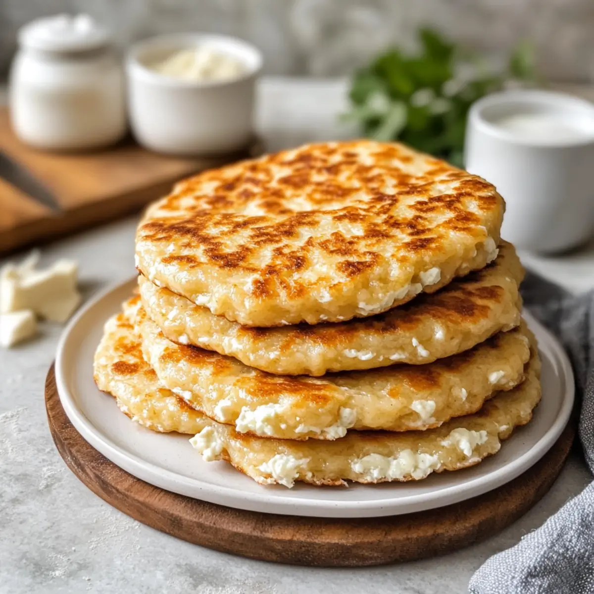 Cottage Cheese Flatbread (