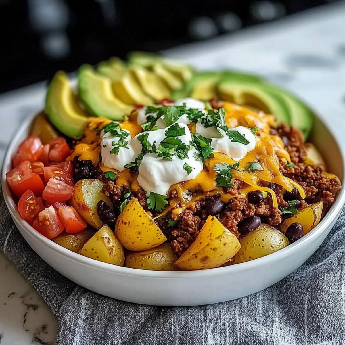 Loaded Potato Taco Bowl