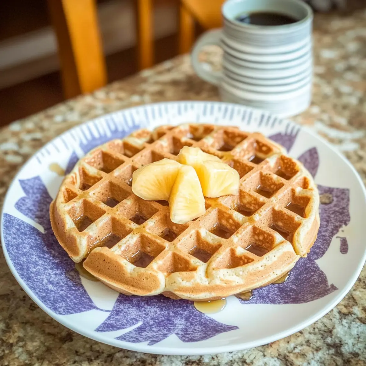 Flourless Oat Waffles