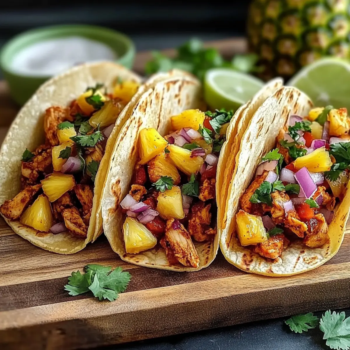 Pineapple Chicken Tacos