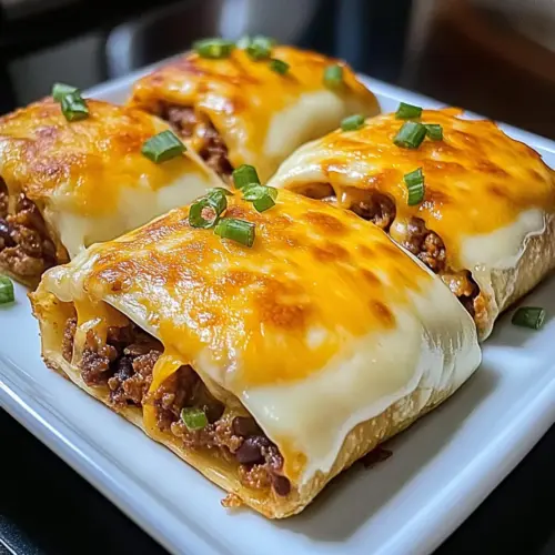 Loaded Cheesy Pocket Tacos